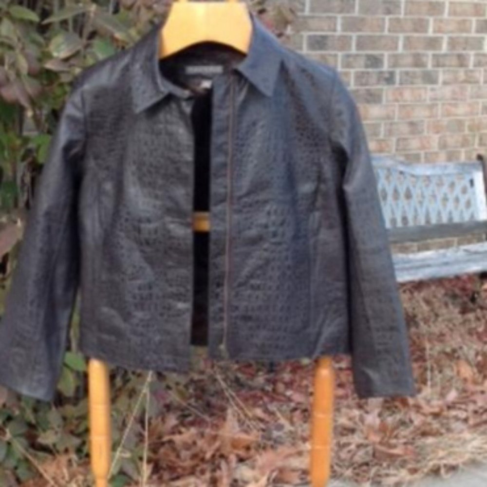 Isabella Bird Brown Genuine Leather Jacket